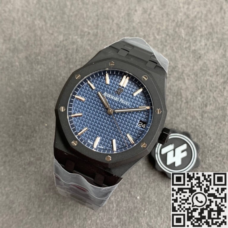 ZF Factory AP Royal Oak 15500 DLC Blue Dial Replica Watches