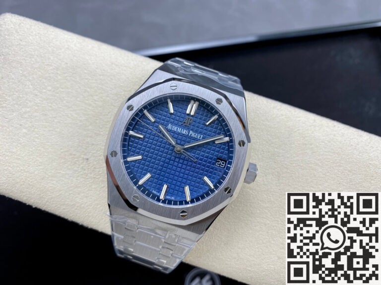 ZF Factory AP Royal Oak 15500 Blue Dial Replica Watches