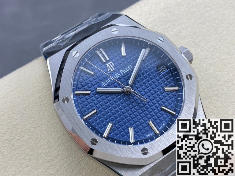 ZF Factory AP Royal Oak 15500 Blue Dial Replica Watches