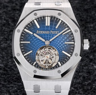 R8 Factory Replica Audemars Piguet Royal Oak 26530ST.OO.1220ST.01 Tourbillon Series Blue Dial