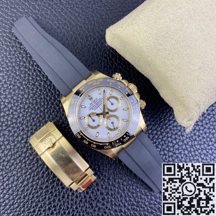 Clean Factory Rolex Cosmograph Daytona Replica Watches M116518LN-0041 Rubber Strap Series