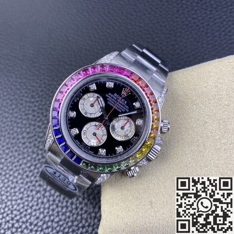 Clean Factory Replica Rolex Cosmograph Daytona 116599RBOW Series Diamond Inlaid Dial