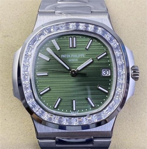 3K Factory Replica Patek Philippe Nautilus 5711/1300A-001 Diamond Bezel