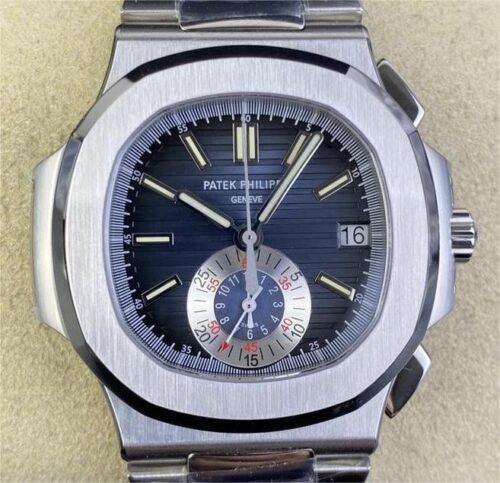 PPF Factory Replica Patek Philippe Nautilus 5980/1A-001 Series Blue Dial