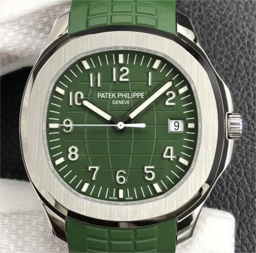 3K Factory Replica Patek Philippe Aquanaut 5168G-010 Green Dial