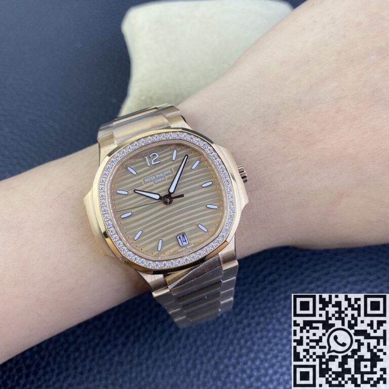 3K Factory Replica Replica Patek Philippe Nautilus 5980/1R-001 Gold Dial