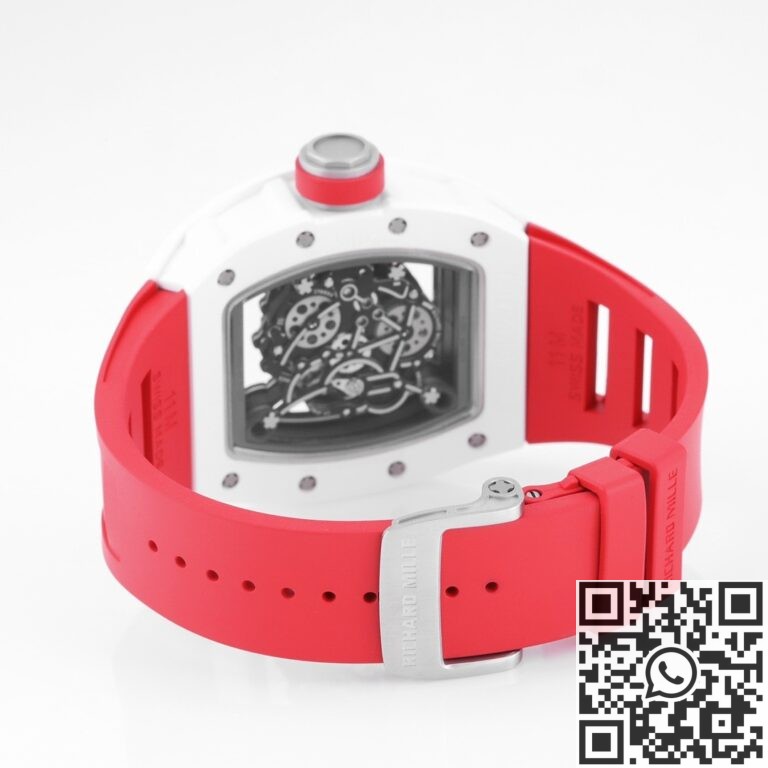 KV Factory Replica Richard Mille RM055 Series V5 Red Rubber Strap