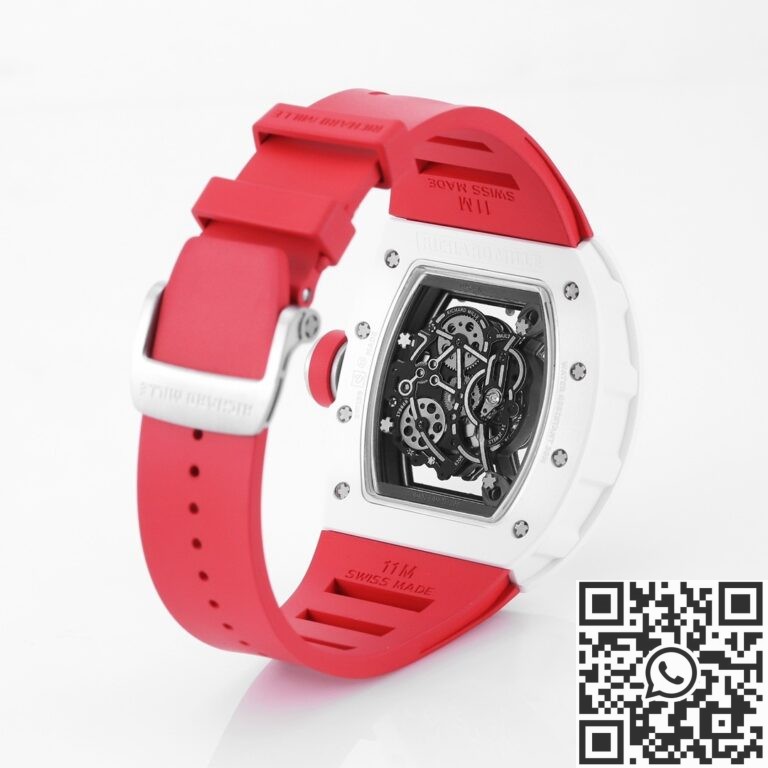 KV Factory Replica Richard Mille RM055 Series V5 Red Rubber Strap