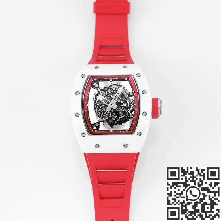 KV Factory Replica Richard Mille RM055 Series V5 Red Rubber Strap