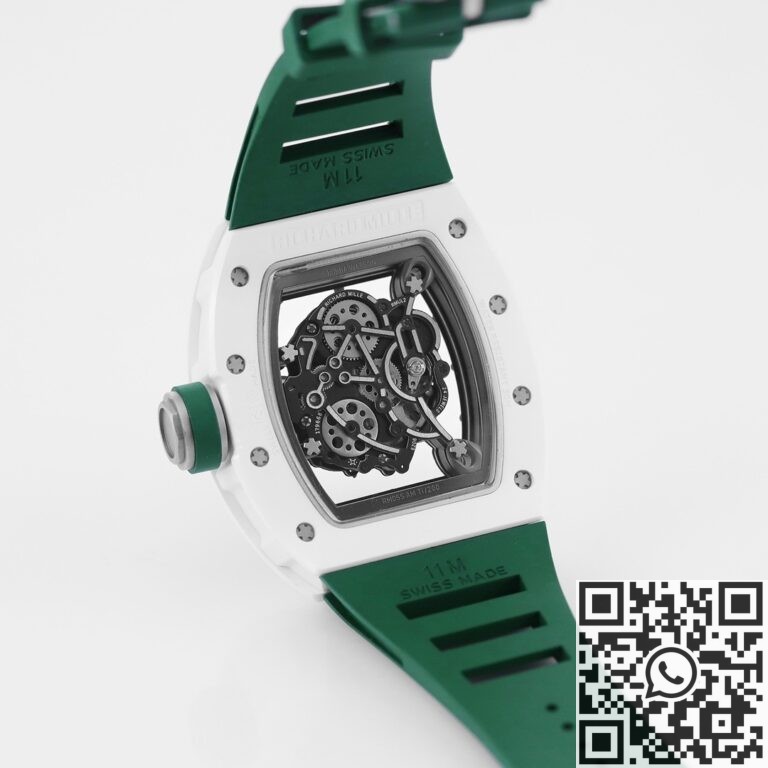 KV Factory Replica Richard Mille RM055 Series V5 Green Rubber Strap