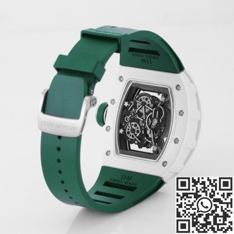 KV Factory Replica Richard Mille RM055 Series V5 Green Rubber Strap