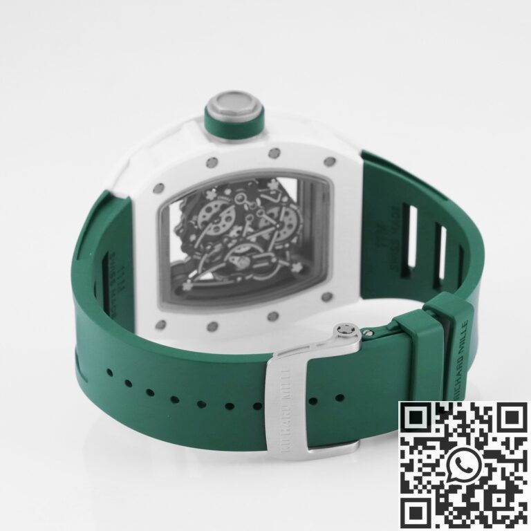 KV Factory Replica Richard Mille RM055 Series V5 Green Rubber Strap