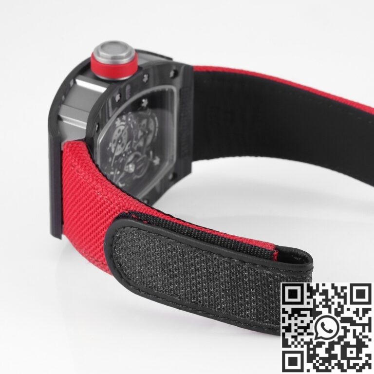 KV Factory Replica Richard Mille RM055 Series V5 Red Nylon Strap