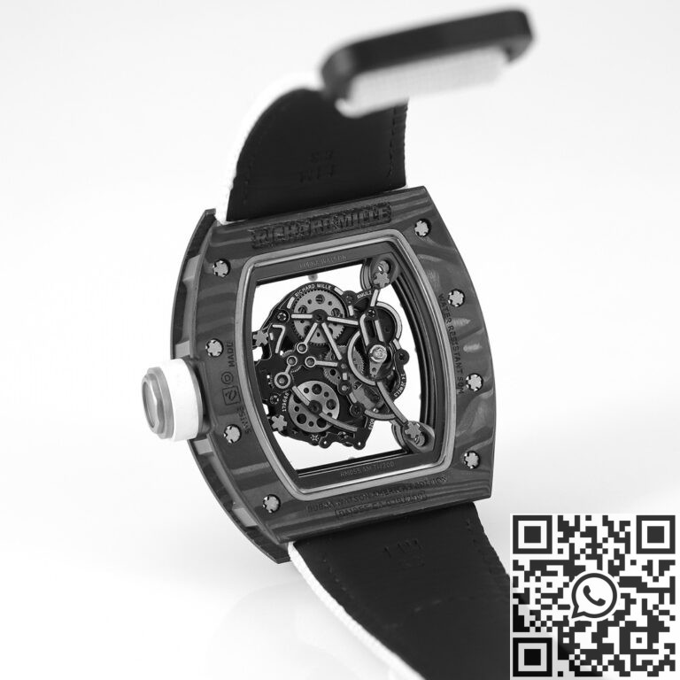 KV Factory Replica Richard Mille RM055 Series V5 White Nylon Strap