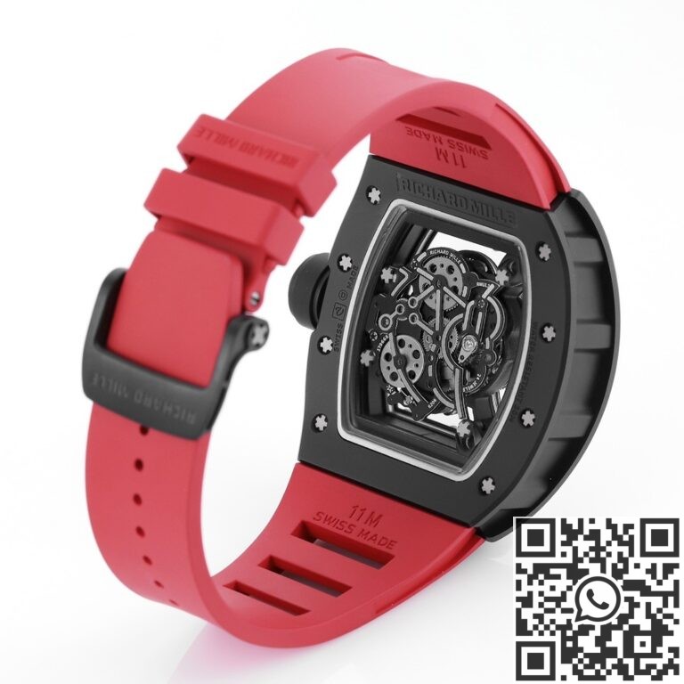 KV Factory Replica Richard Mille RM055 Series V5 Red Rubber Strap