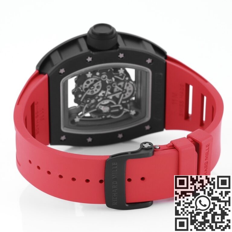 KV Factory Replica Richard Mille RM055 Series V5 Red Rubber Strap