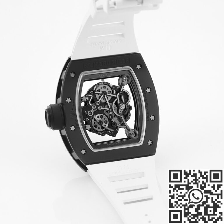 KV Factory Replica Richard Mille RM055 Series V5 White Rubber Strap