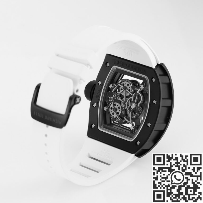 KV Factory Replica Richard Mille RM055 Series V5 White Rubber Strap