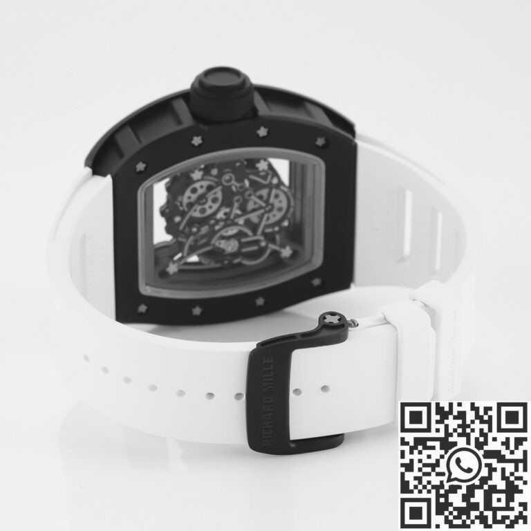 KV Factory Replica Richard Mille RM055 Series V5 White Rubber Strap