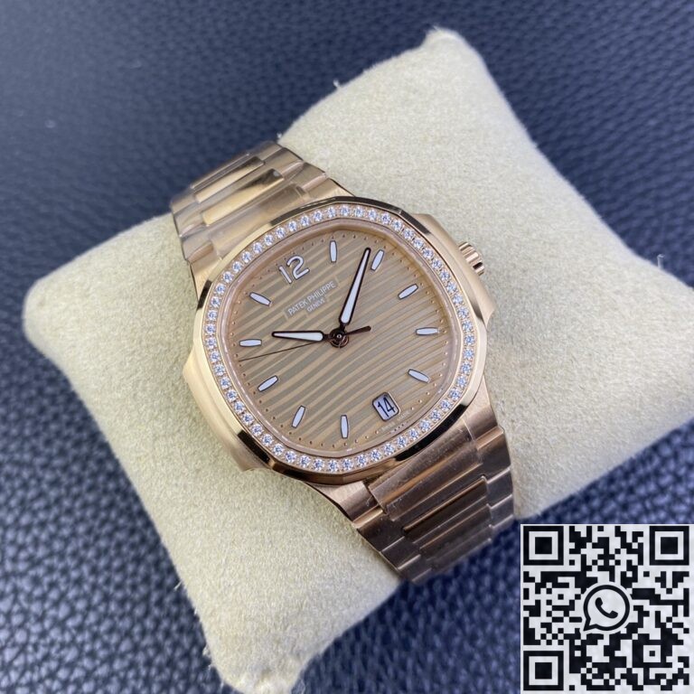 3K Factory Replica Replica Patek Philippe Nautilus 5980/1R-001 Gold Dial