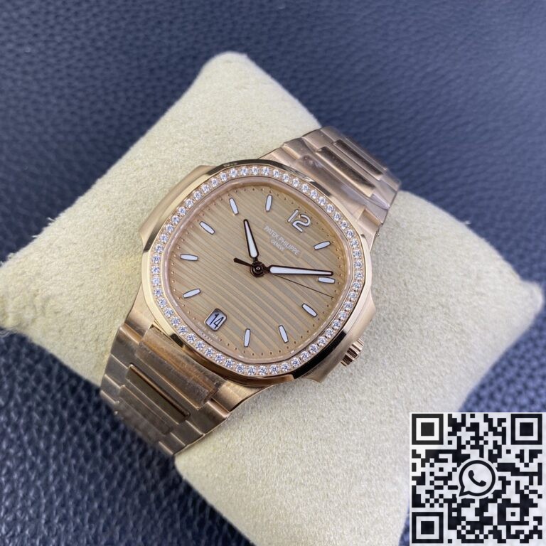 3K Factory Replica Replica Patek Philippe Nautilus 5980/1R-001 Gold Dial