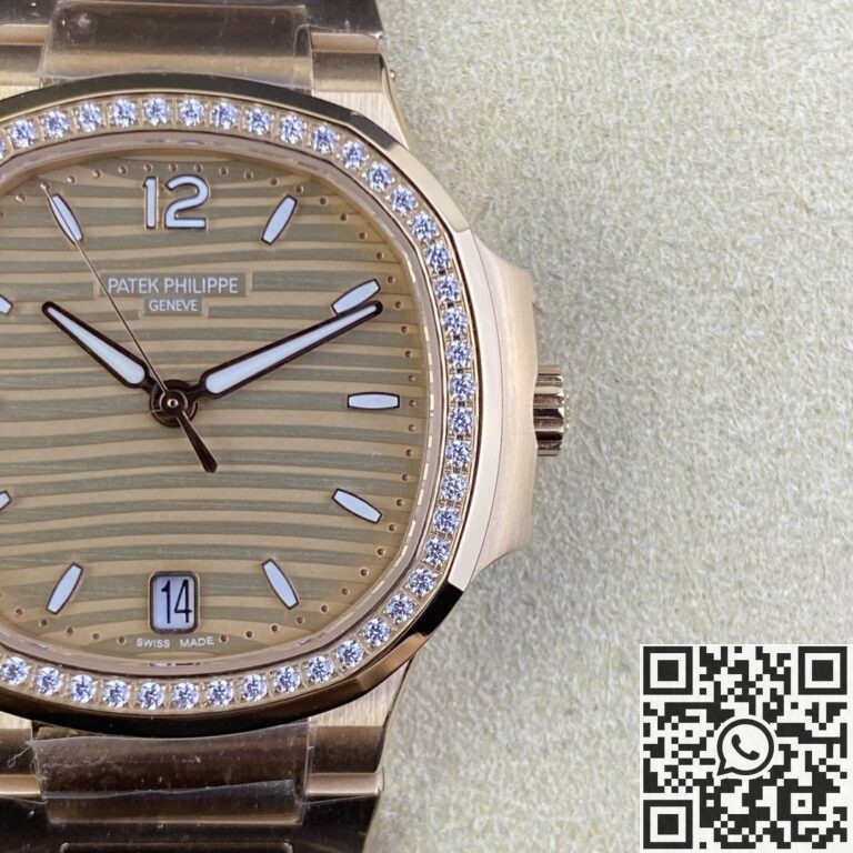 3K Factory Replica Replica Patek Philippe Nautilus 5980/1R-001 Gold Dial