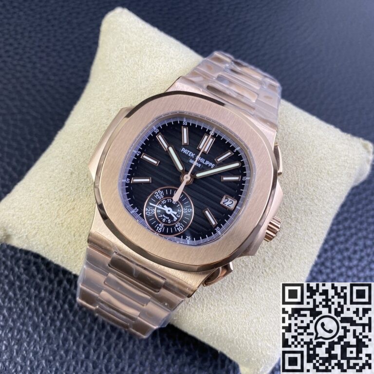 3K Factory Replica Patek Philippe Nautilus 5980/1R-001 Gold Dial