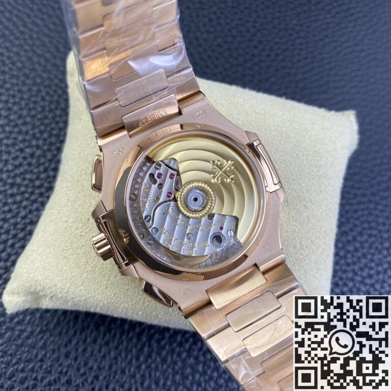 3K Factory Replica Patek Philippe Nautilus 5980/1R-001 Gold Dial