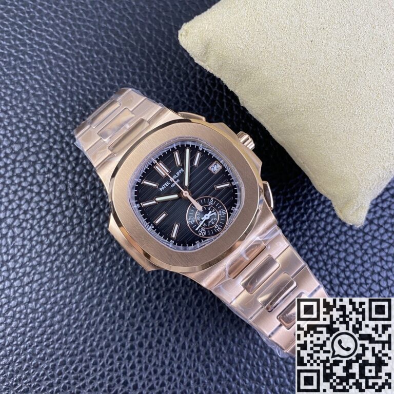 3K Factory Replica Patek Philippe Nautilus 5980/1R-001 Gold Dial