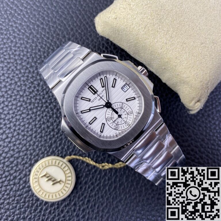 PPF Factory Replica Patek Philippe Nautilus 5980/1A-019 Series White Dial