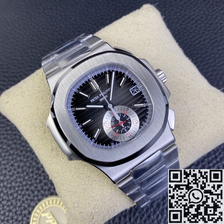 PPF Factory Replica Patek Philippe Nautilus 5980/1A-014 Series Black Dial