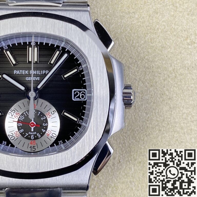 PPF Factory Replica Patek Philippe Nautilus 5980/1A-014 Series Black Dial