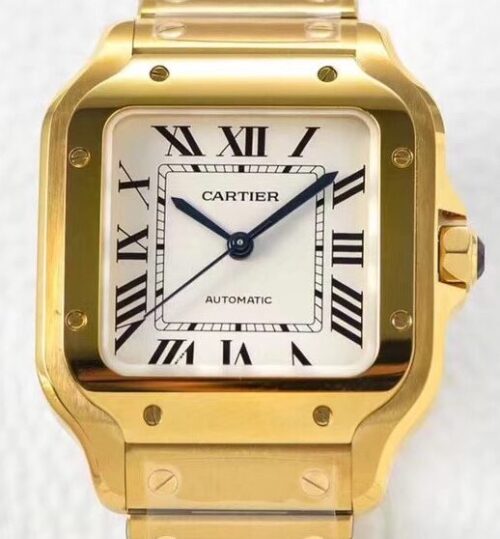 BV Factory Replica Cartier Santos WGSA0030 Gold Watch Case Series