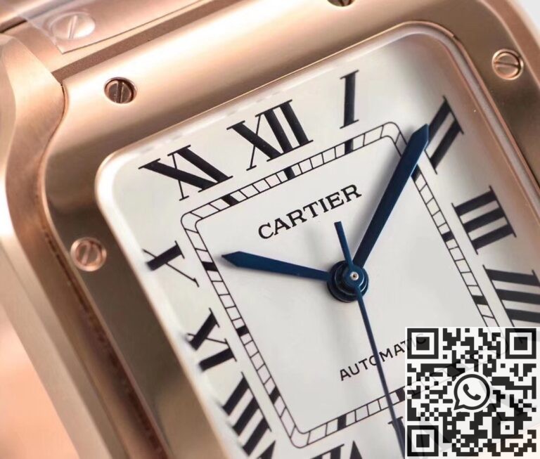 BV Factory Replica Cartier Santos WGSA0031 Rose Gold Case Series