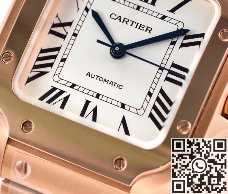 BV Factory Replica Cartier Santos WGSA0031 Rose Gold Case Series