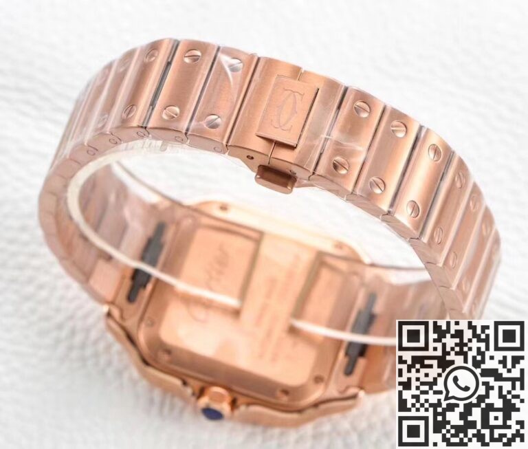 BV Factory Replica Cartier Santos WGSA0031 Rose Gold Case Series