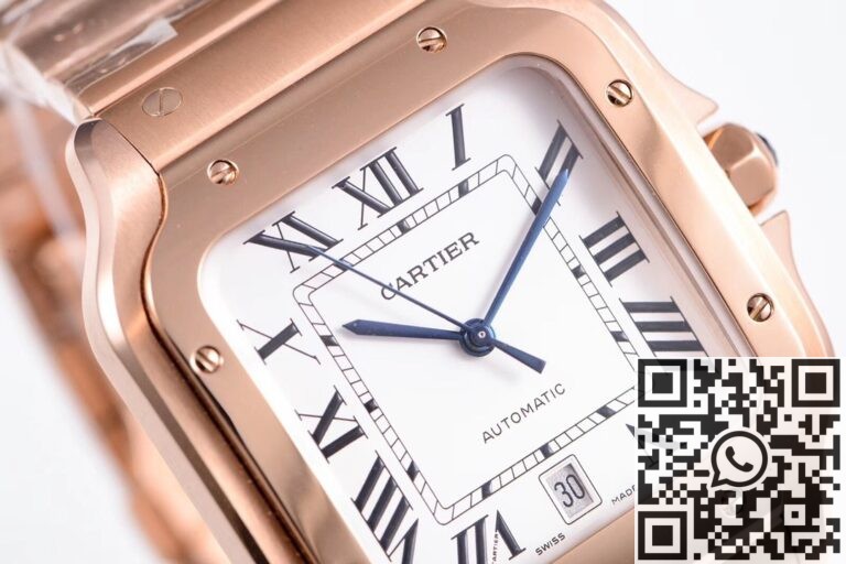 BV Factory Replica Cartier Santos WGSA0018 Rose Gold Case Series