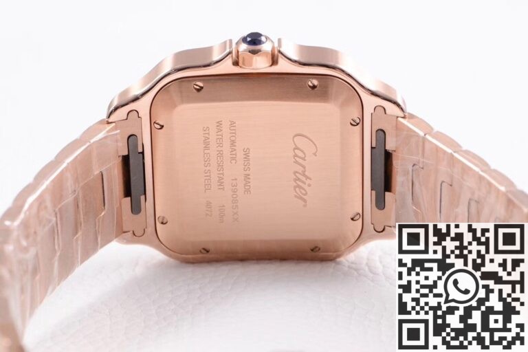 BV Factory Replica Cartier Santos WGSA0018 Rose Gold Case Series