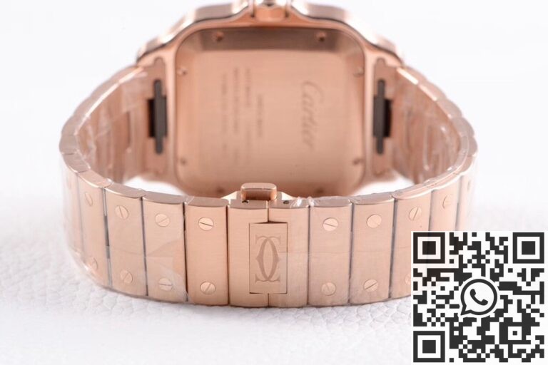 BV Factory Replica Cartier Santos WGSA0018 Rose Gold Case Series