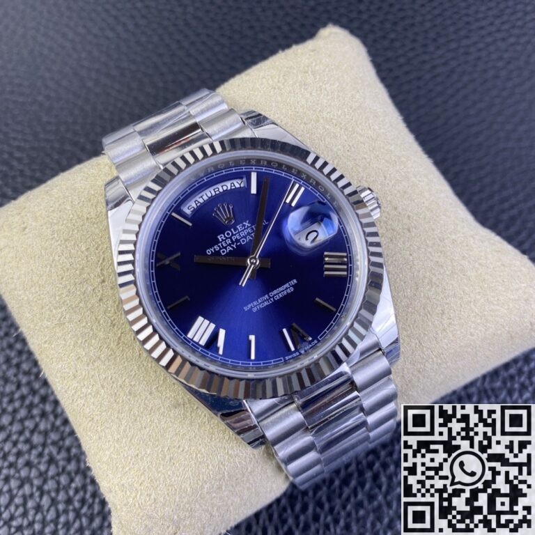 EW Factory Replica Rolex Day Date M228236-0007 Blue Dial Series