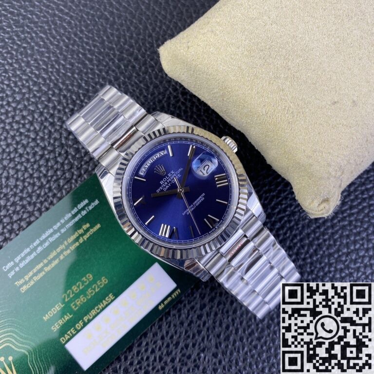 EW Factory Replica Rolex Day Date M228236-0007 Blue Dial Series