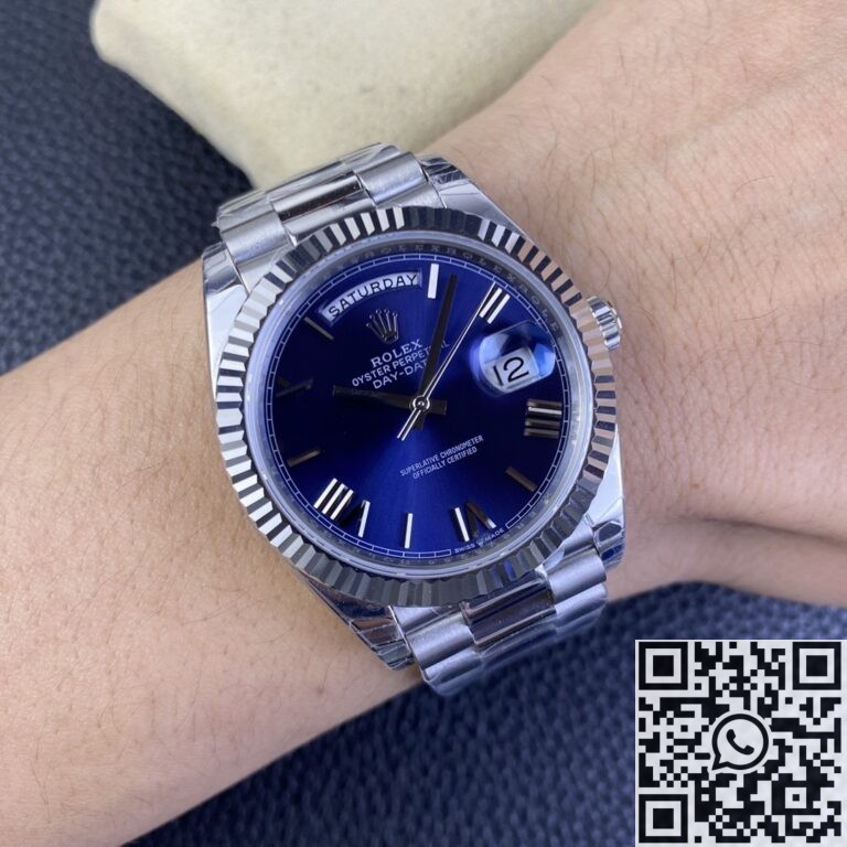 EW Factory Replica Rolex Day Date M228236-0007 Blue Dial Series