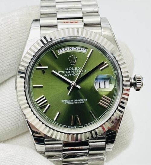 EW Factory Replica Rolex Day Date M228349RBR-0007 White Gold Series