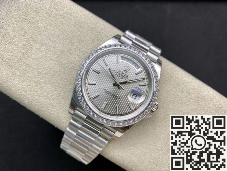 EW Factory Replica Rolex Day Date M228349RBR-0007 White Gold Series