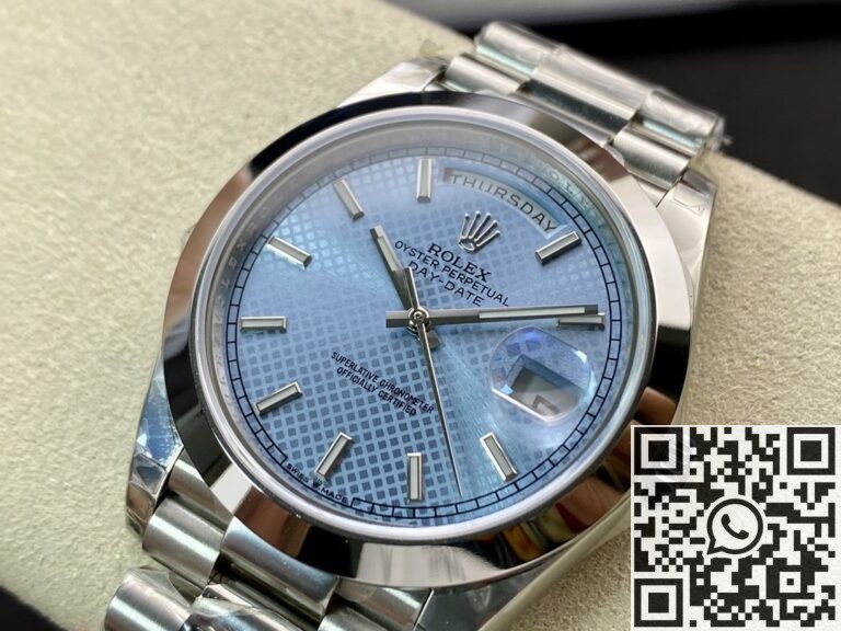 EW Factory Replica Rolex Day Date M228236-0007 Blue Dial Series