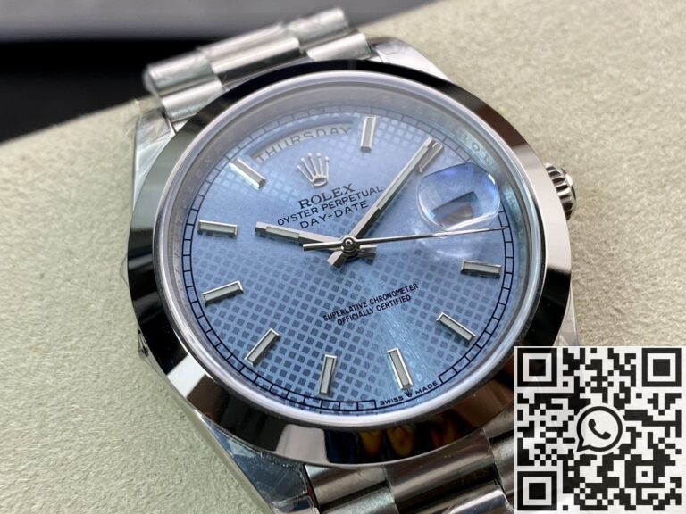 EW Factory Replica Rolex Day Date M228236-0007 Blue Dial Series