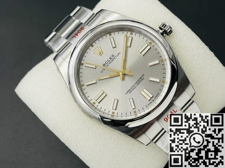 EW Factory Replica Rolex Oyster Perpetual M124300-0001 Silver Dial Series