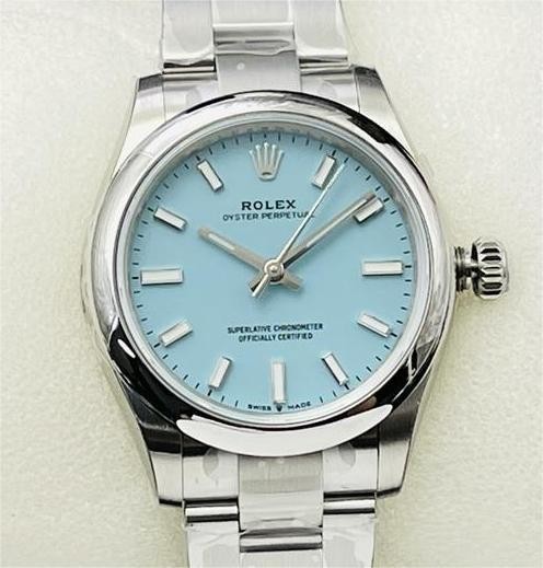 EW Factory Replica Rolex Oyster Perpetual M126000-0006 Tiffany Blue Dial Series 36mm