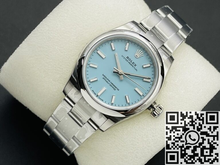 EW Factory Replica Rolex Oyster Perpetual M126000-0006 Tiffany Blue Dial Series 36mm