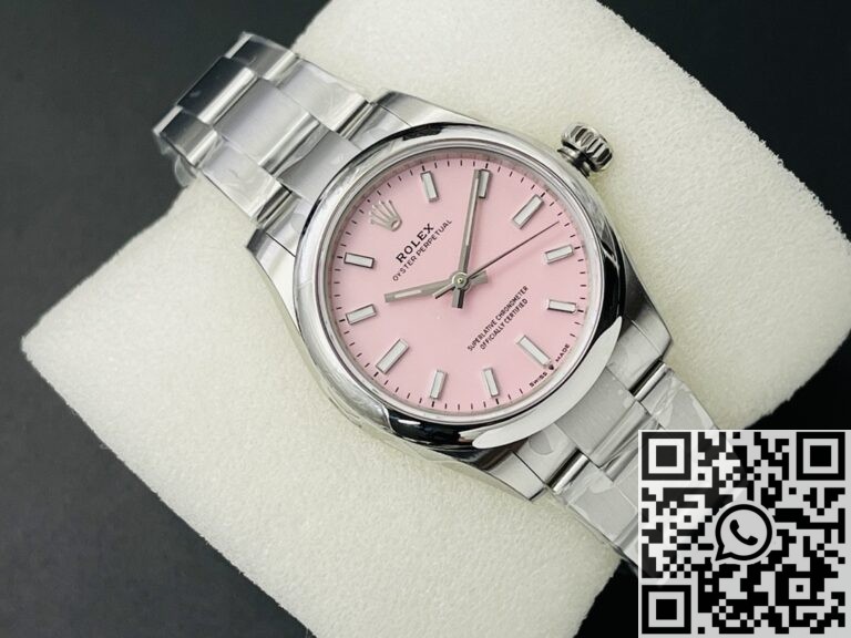 EW Factory Replica Rolex Oyster Perpetual M126000-0008 Pink Dial Series 36mm